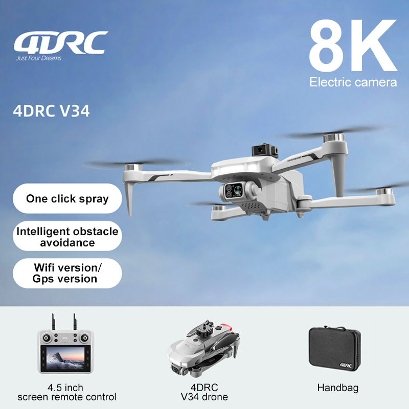 Drone Camera Mount - 2025 New V34 Drone 8K Camera