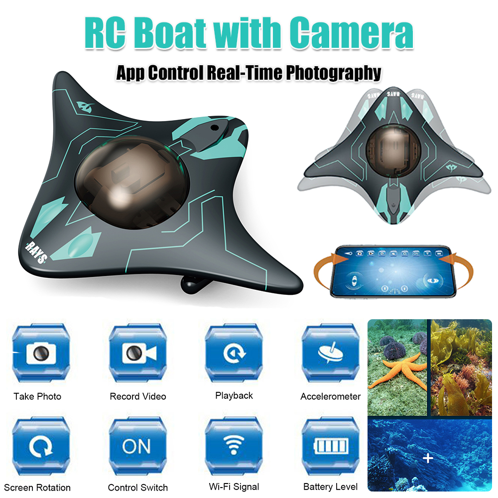 RC Boat with Camera App Contro - Drone Camera Waterproof 评论和价格