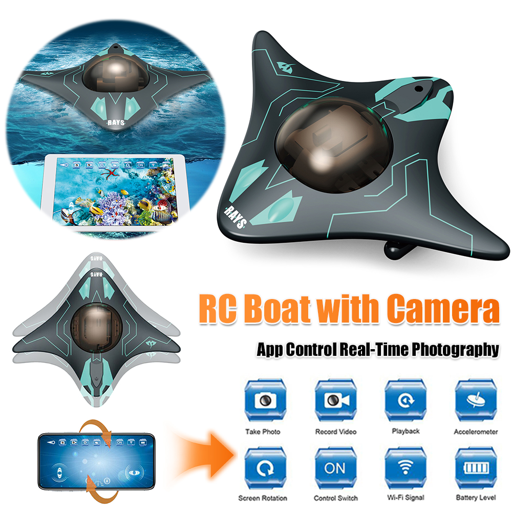 RC Boat with Camera App Contro - Drone Camera Waterproof 评论和价格