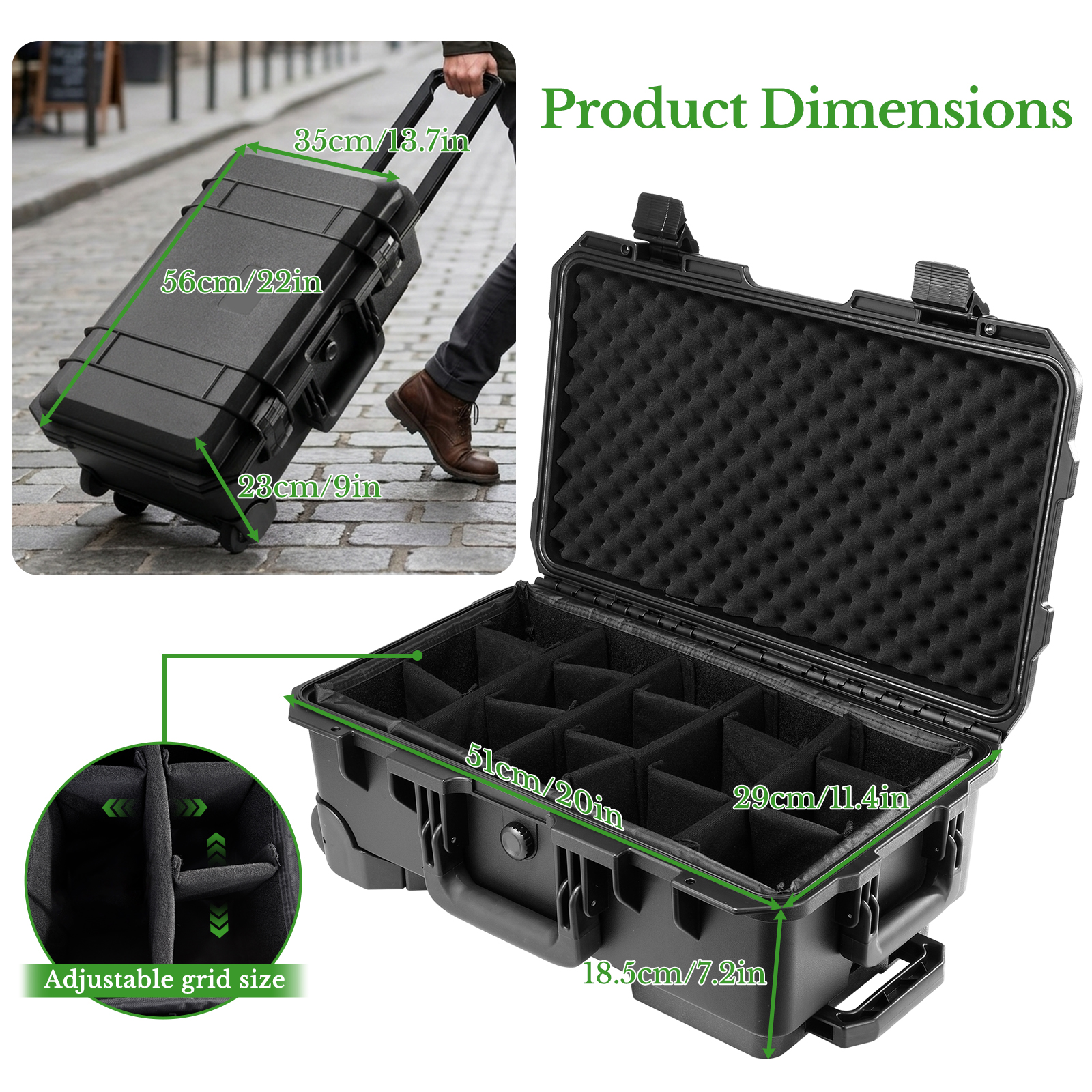 Professional Large Hard Rollin - Drone Camera Case 评论和价格