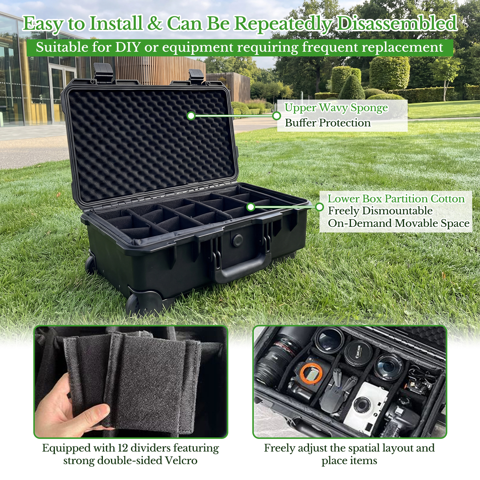 Professional Large Hard Rollin - Drone Camera Case 评论和价格