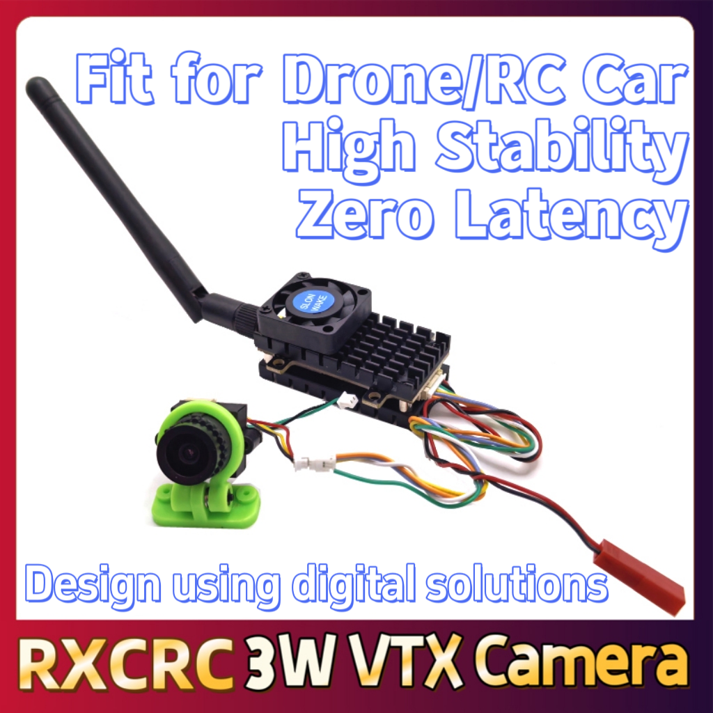 RXCRC 5.8G 3W Video VTX transm - Drone Camera Lens 评论和价格