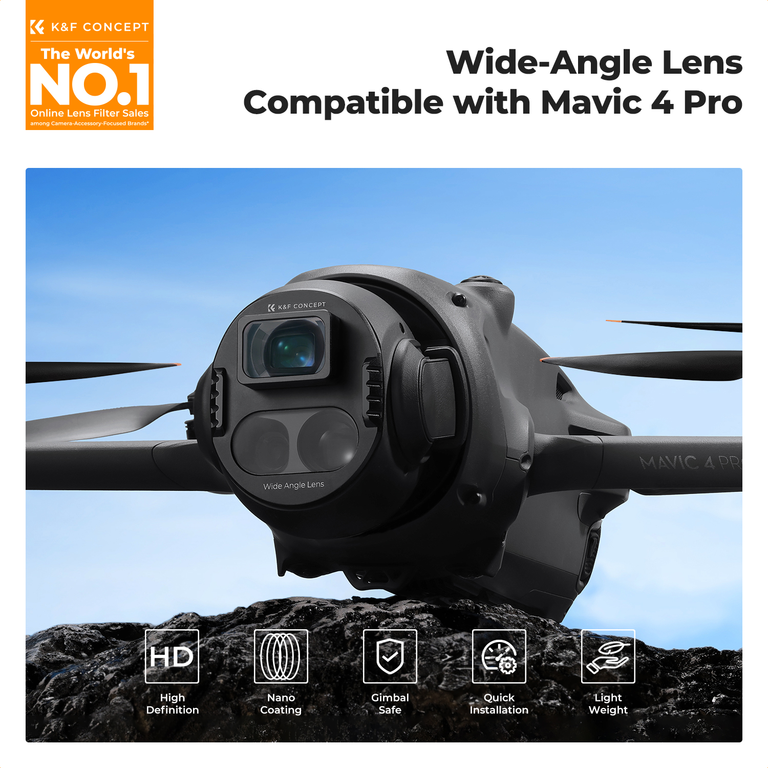 K&F Concept Wide-Angle Lens fo - Drone Camera Filter 评论和价格