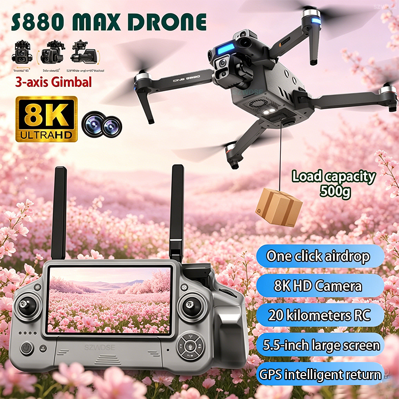 2026 New 8K Dual Camera Drone  - Drone Camera Mount 评论和价格
