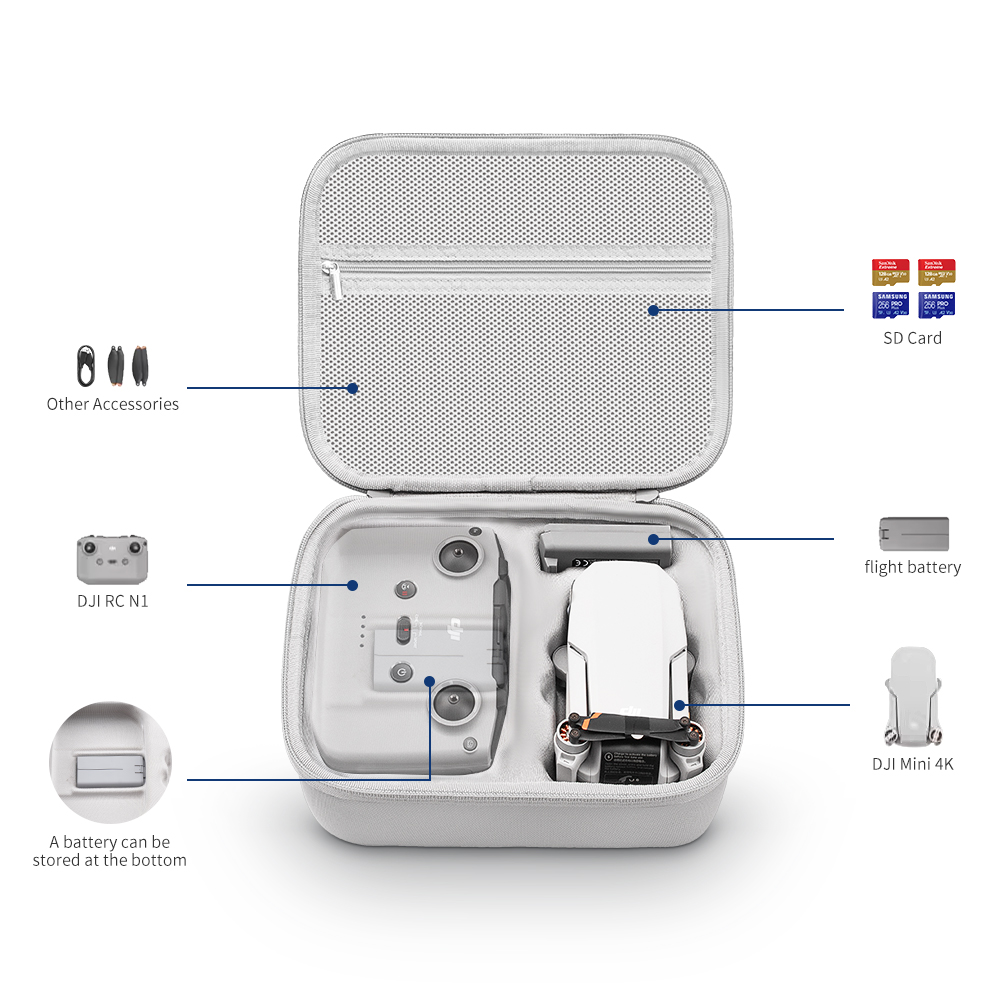 XFJI Storage Bag Protective Ca - Drone Camera Case 评论和价格