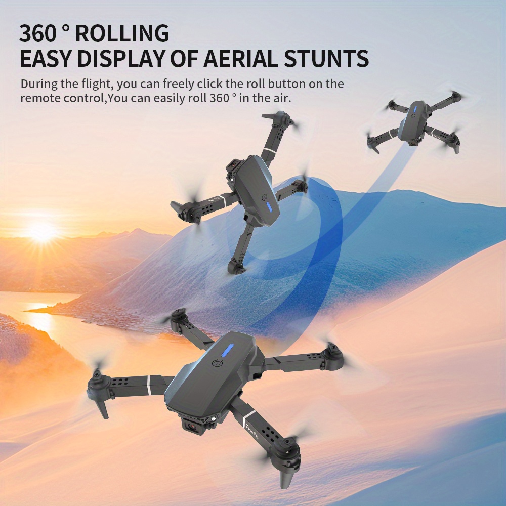 E88 Pro RC Drone WiFi FPV Heig - Drone Camera Wide Angle 评论和价格