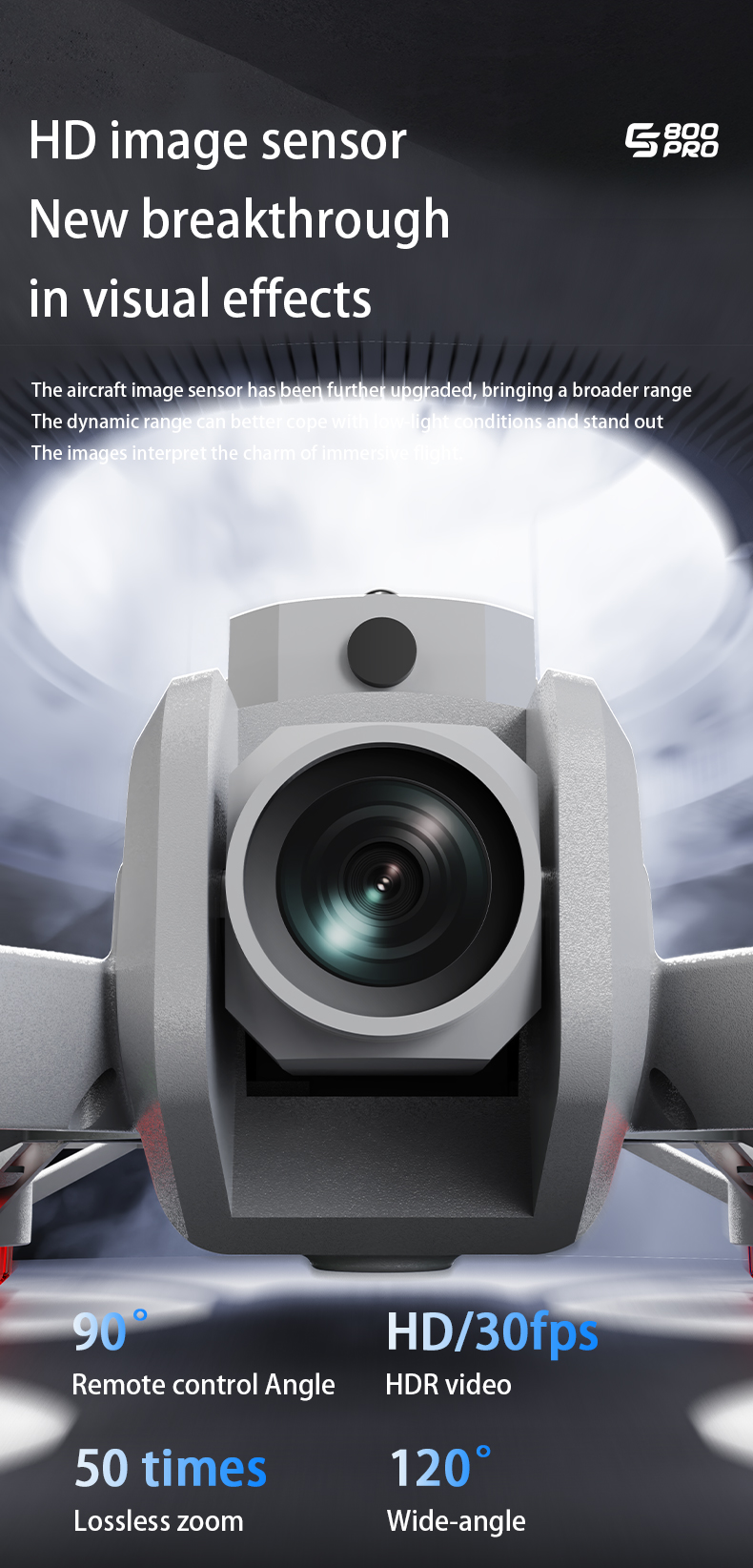 ES800PRO Drones 12.5CM Screen  - Drone Camera Vlog 评论和价格