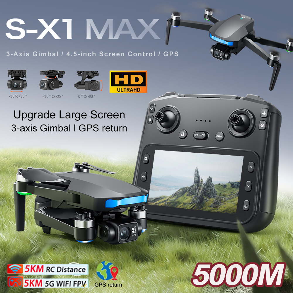 New S-X1 MAX Drone GPS 8K Prof - Drone Camera Mount 评论和价格